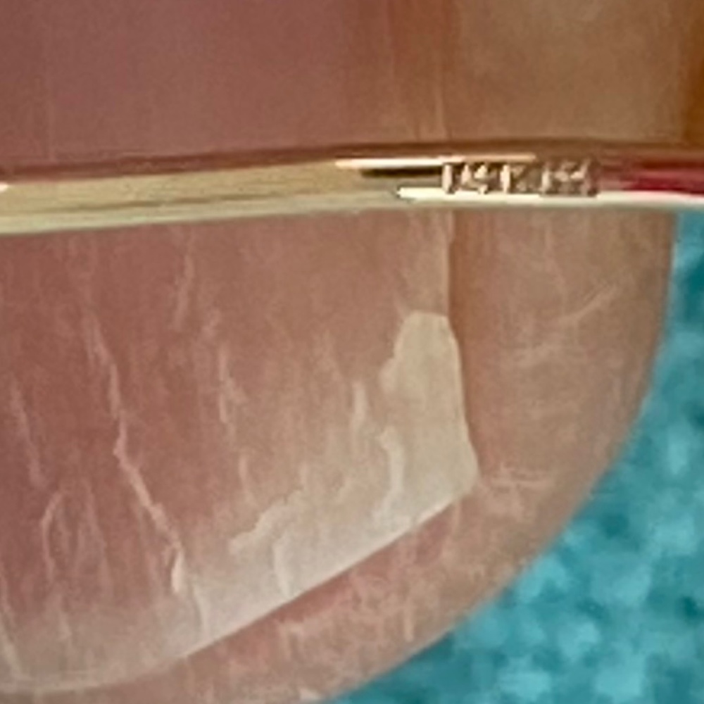 14kt gold hoop earrings - Picture 5 of 8